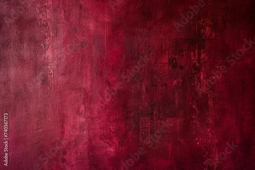 Red Wall Against Black Background. Generative AI