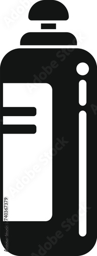 Shampoo bottle icon simple vector. Beauty parlor artist. Female fashion