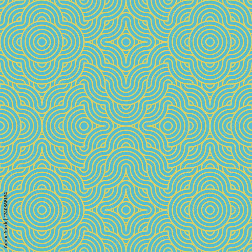 Simple wave line background. Vector illustration.