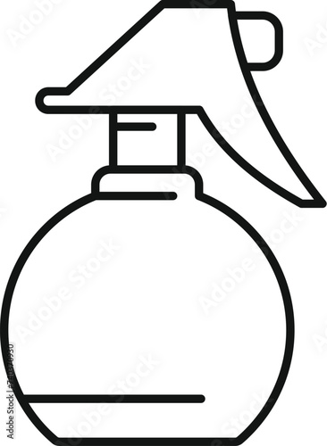 Spray perfume bottle icon outline vector. Artist bridal. Care laser female