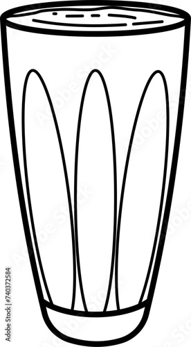 Lassi Outline Vector Illustration