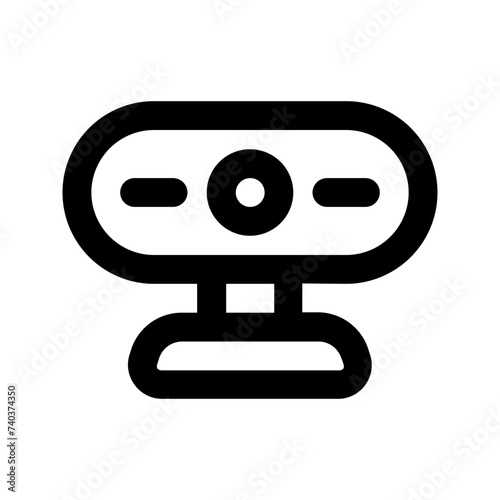 webcam line icon