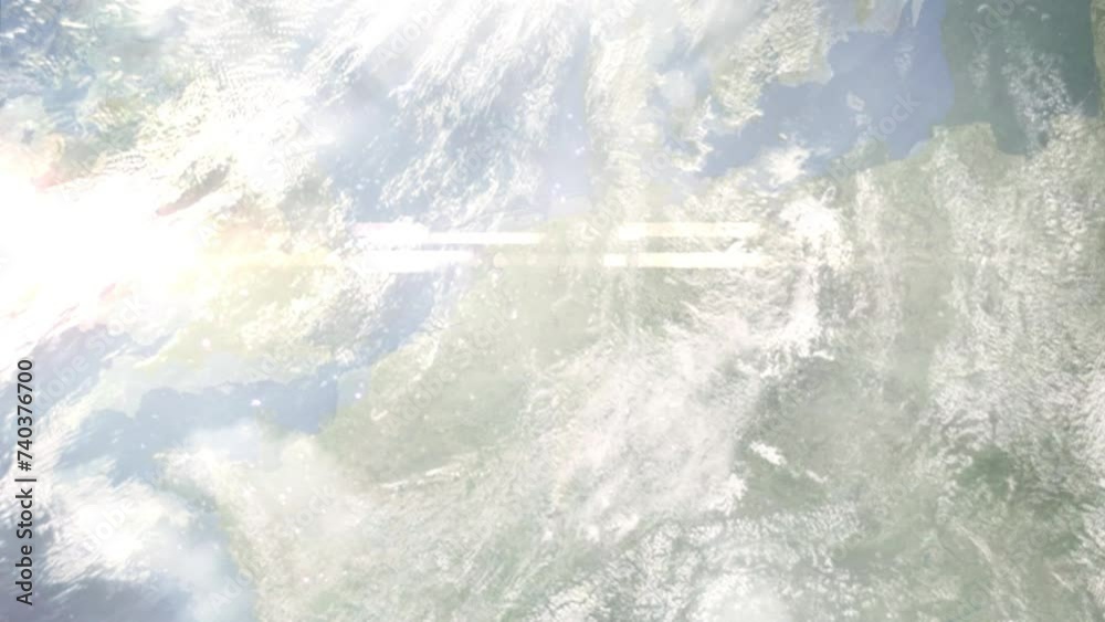 custom made wallpaper toronto digitalEarth zoom in from space and focus on Coesfeld, Germany. 3D Animation. Satellite view. Background for travel intro. Images from NASA