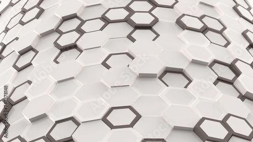 Wallpaper 4k animation random hexagon motion background