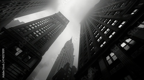 Low Angle View Of Buildings In City skyline