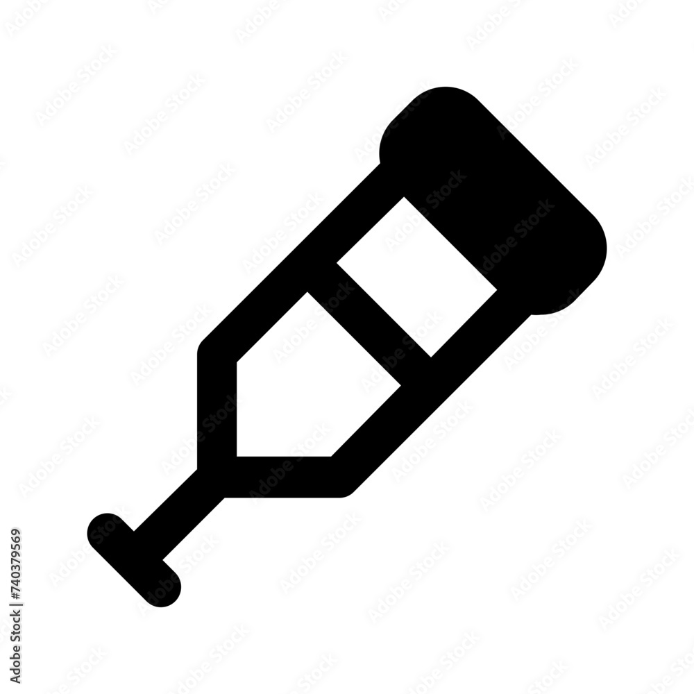 crutches glyph icon crutches glyph icon