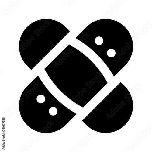 band aid glyph icon photo
