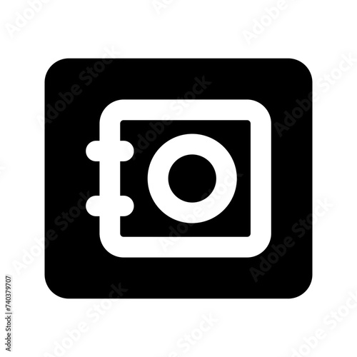 safe box glyph icon