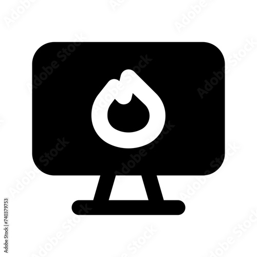 trending topic glyph icon