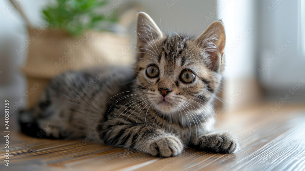 Cute young kitten
