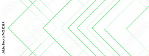 Abstract Green Geometric squares with modern technology design. Futuristic digital landscape with lines. Concept for dynamic websites, striking posters, and business booklets.
