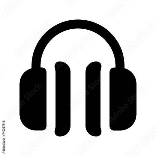 ear muffs glyph icon