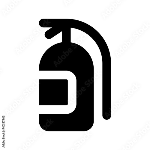 fire extinguisher glyph icon