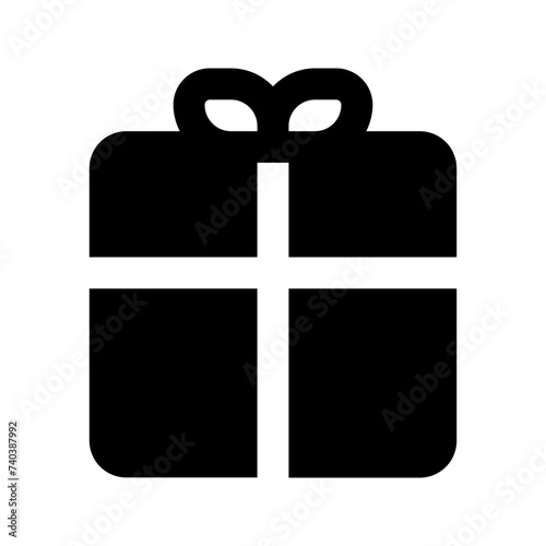 giftbox glyph icon