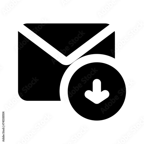 inbox glyph icon