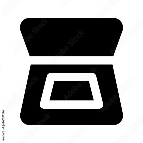scanner glyph icon