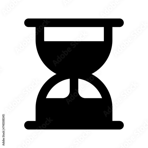 sand clock glyph icon