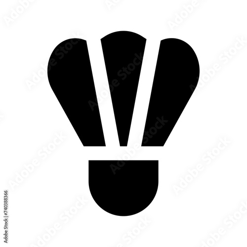 shuttlecock glyph icon photo