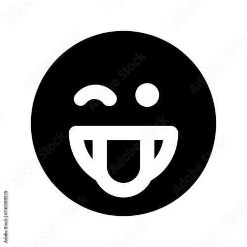 wink glyph icon