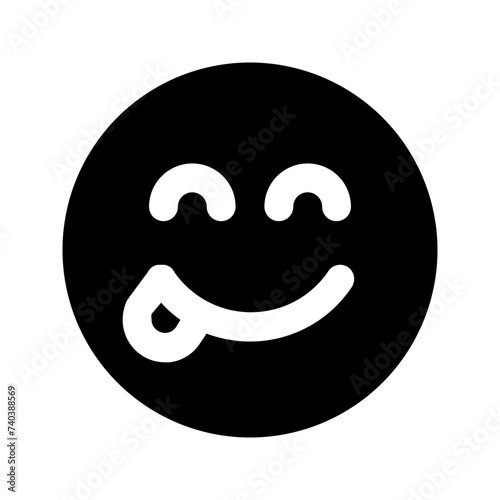 yummy glyph icon