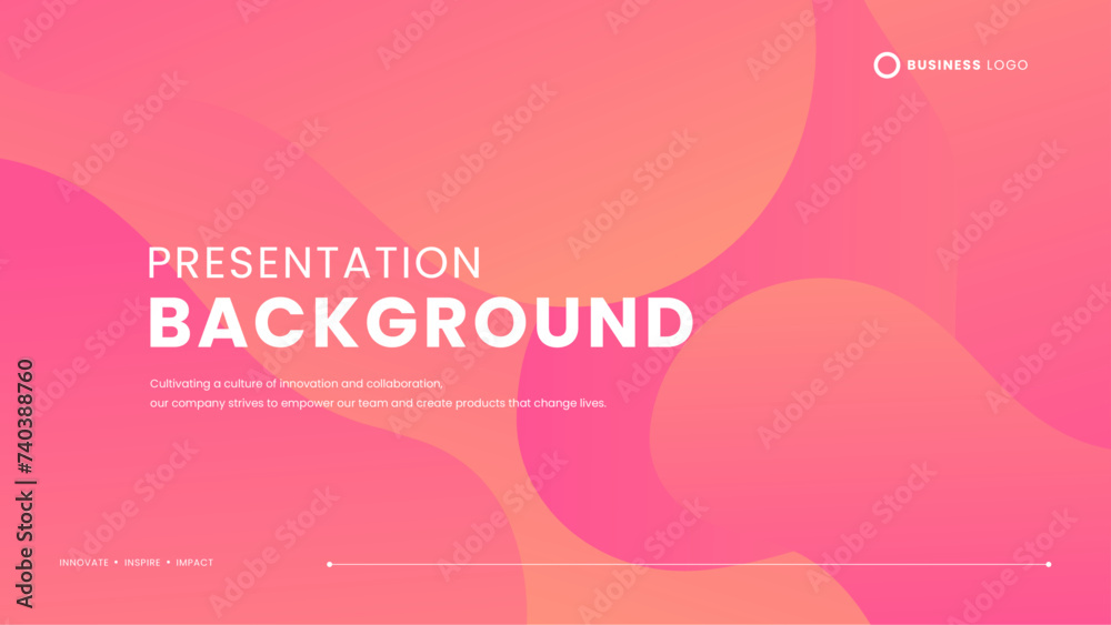 Pink and peach minimalist simple background with wave and liquid shapes. Presentation background template Pink and peach minimalist simple background with wave and liquid shapes. Presentation background template