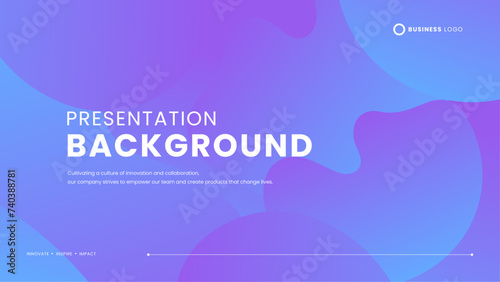 Purple violet vector abstract creative background in minimal and simple trendy style with wave and iquid shape. Presentation background template