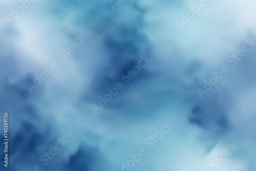 Abstract Gradient Smooth Blurred Watercolor Indigo Blue Background Image