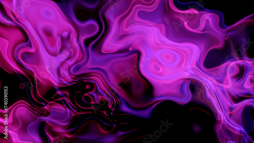 Abstract blue and pink color liquid background. Liquifying abstract background.