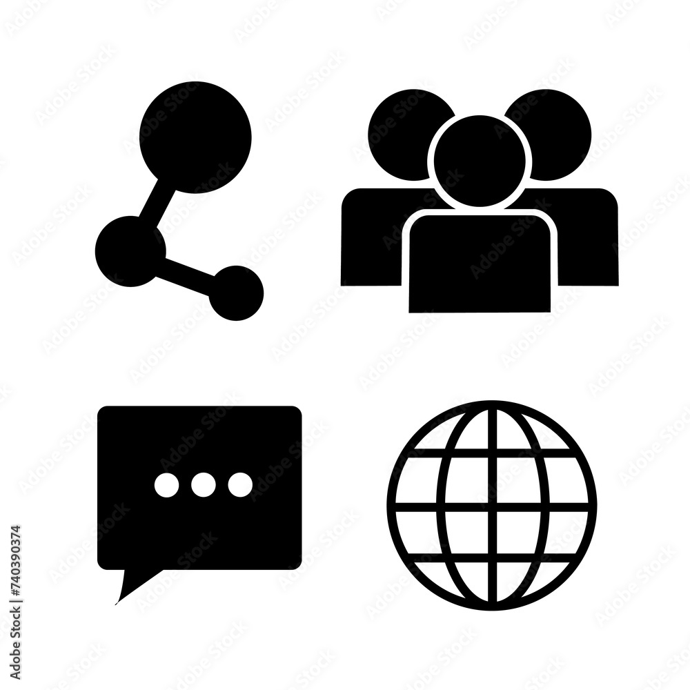 icon set vector illustration, media icon pack icon set vector illustration, media icon pack