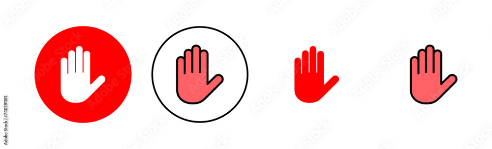 Hand icon set illustration. hand sign and symbol. hand gesture Hand icon set illustration. hand sign and symbol. hand gesture