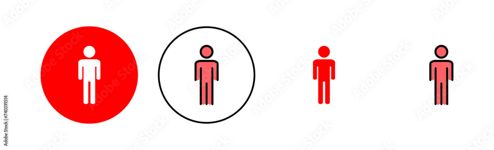 Man icon set illustration. male sign and symbol. human symbol Man icon set illustration. male sign and symbol. human symbol