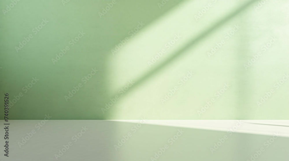 white studio background for product presentation. Empty room with shadows of window white studio background for product presentation. Empty room with shadows of window