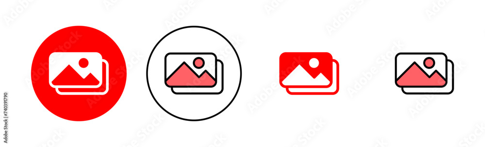 Picture icon set illustration. photo gallery sign and symbol. image icon Picture icon set illustration. photo gallery sign and symbol. image icon