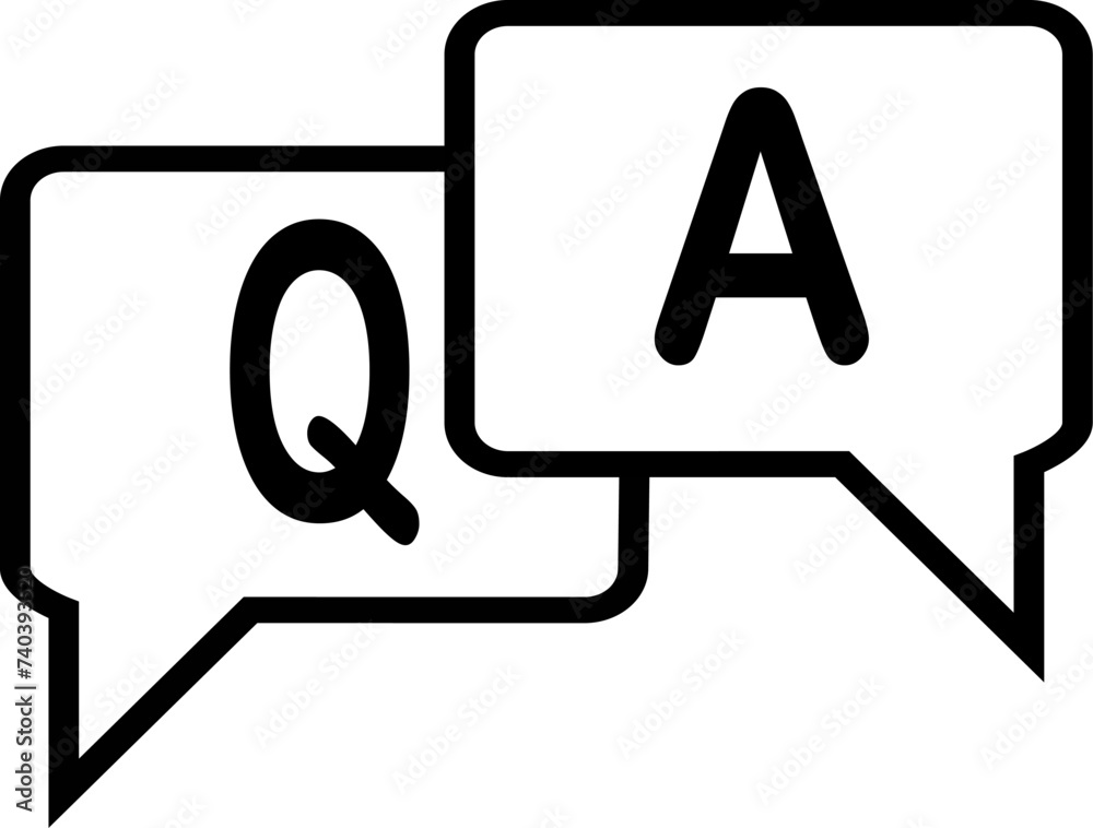 FAQ, questions and answers icon. Replaceable vector design. FAQ, questions and answers icon. Replaceable vector design.
