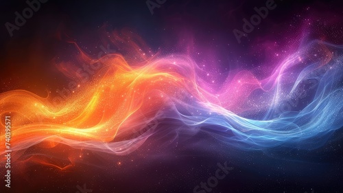 galactic light wave spectrum background