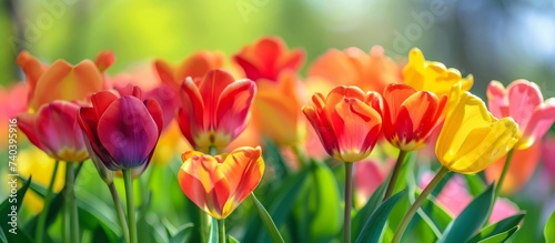 Vibrant and colorful tulips wallpapers to brighten up your day. Beautiful spring flowers in bloom