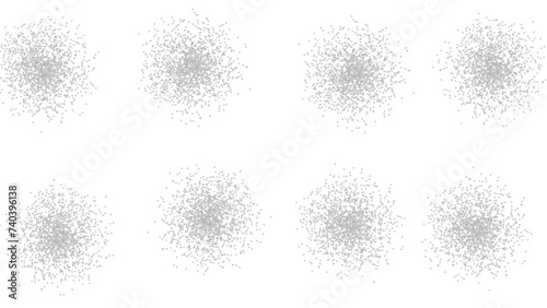 Round circle brush stroke vector collection photo