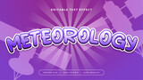 White and purple violet meteorology 3d editable text effect - font style
