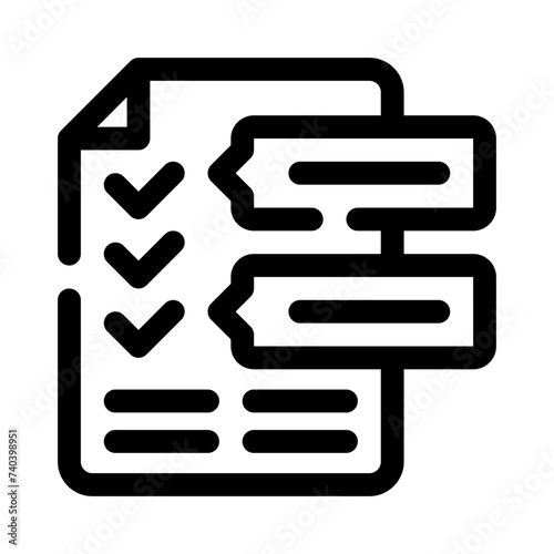 requirement line icon