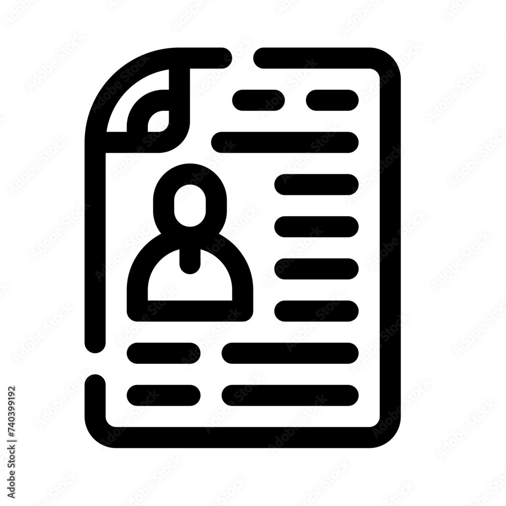 cv line icon cv line icon