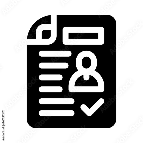 documentation glyph icon