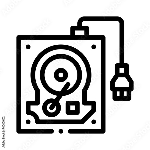hdd line icon