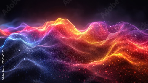 fluid neon light background