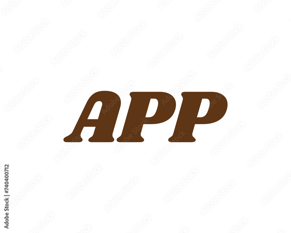 APP logo design vector template APP logo design vector template