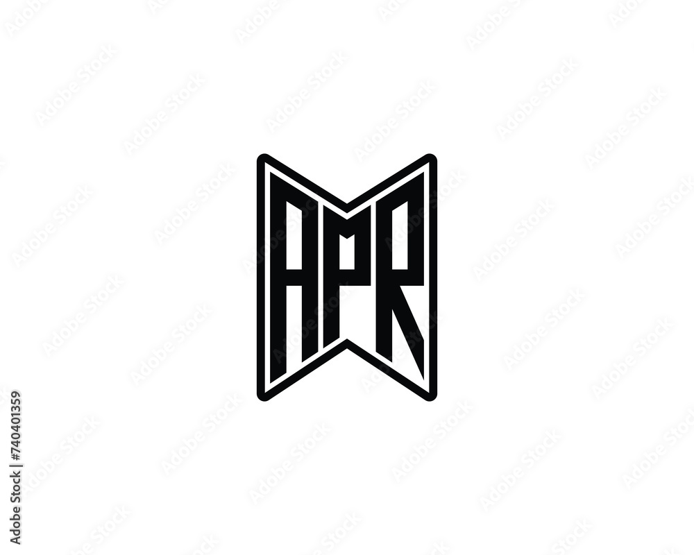 APR logo design vector template APR logo design vector template