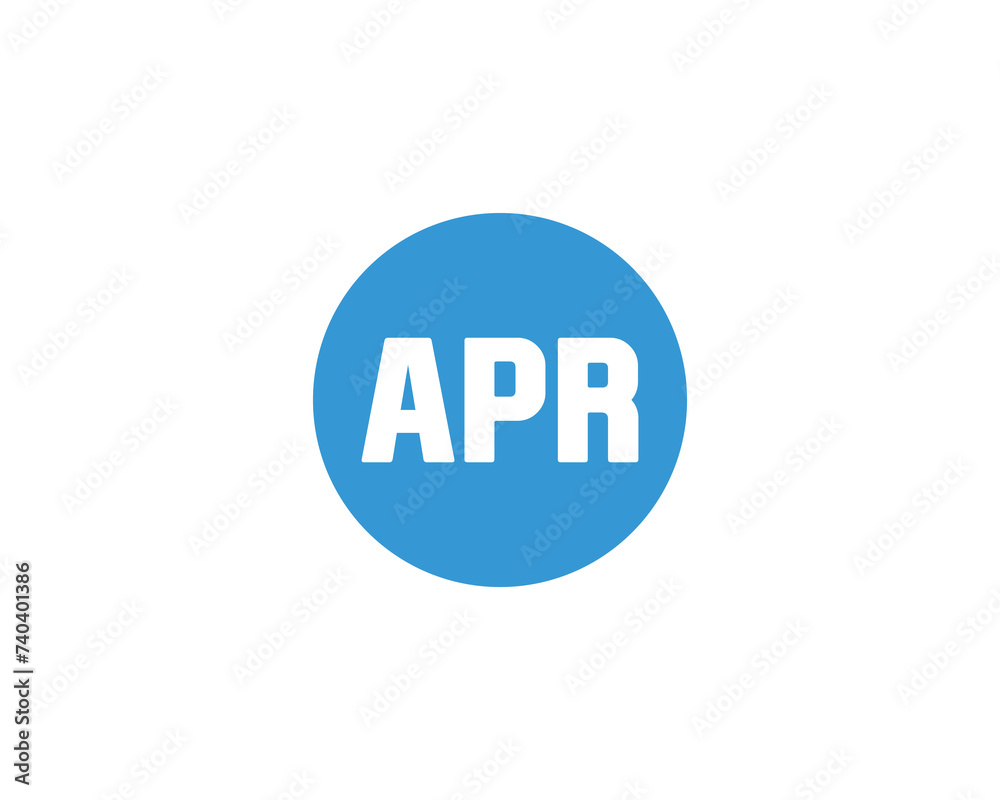 APR logo design vector template APR logo design vector template