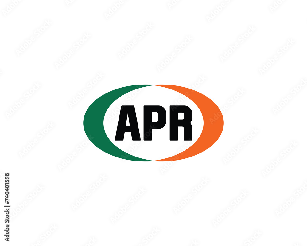 APR logo design vector template APR logo design vector template