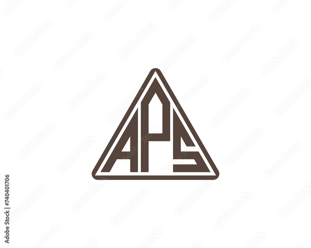 APS logo design vector template APS logo design vector template