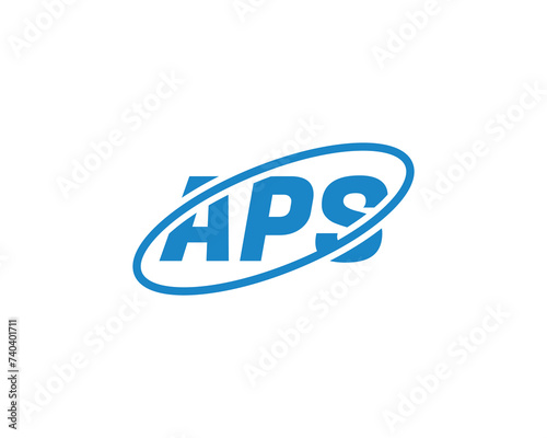APS logo design vector template