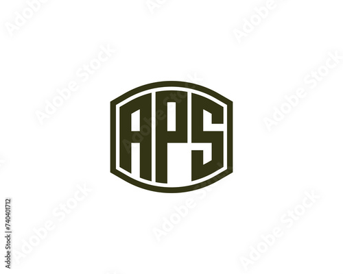 APS logo design vector template